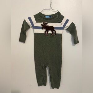 Good Lad Olive Moose Footie